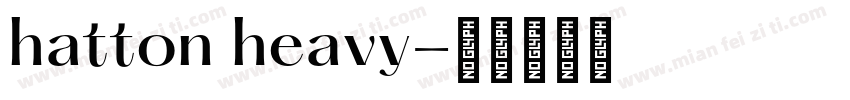 hatton heavy字体转换